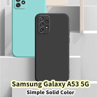 For Samsung Galaxy A53 5G Cover Drop and wear resistant Silicone Full Case Classic Simple Solid Color Phone Case Cover