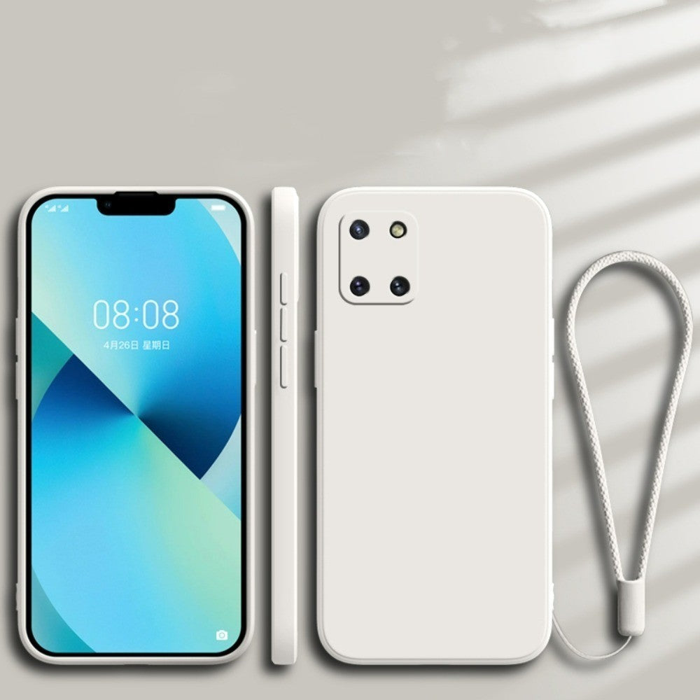 For Samsung Galaxy A81 Cover Drop and wear resistant Silicone Full Case Classic Simple Solid Color Phone Case Cover