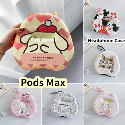 For Pods Max Headphone Case Cartoon Creative Patterns Headset Earpads Storage Bag Casing Box