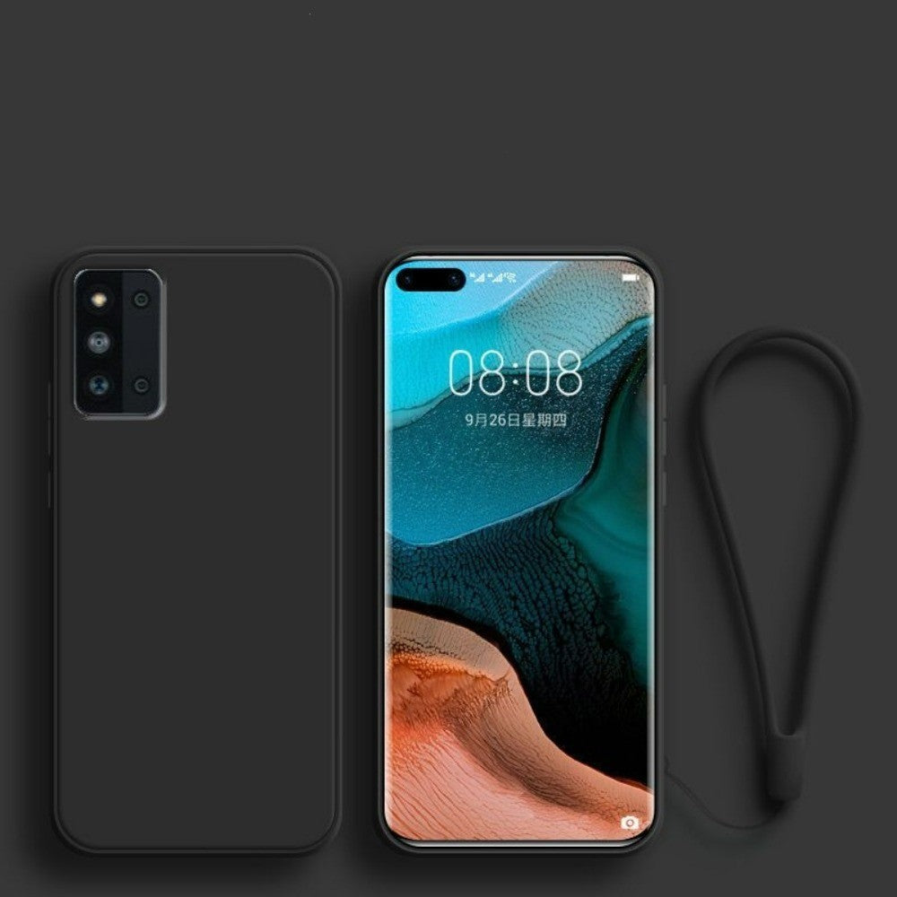 For Samsung Galaxy F52 Cover Drop and wear resistant Silicone Full Case Classic Simple Solid Color Phone Case Cover