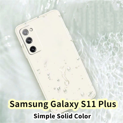 For Samsung Galaxy S11 Plus Cover Drop and wear resistant Silicone Full Case Classic Simple Solid Color Phone Case Cover