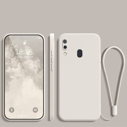 For Samsung Galaxy A30 Cover Drop and wear resistant Silicone Full Case Classic Simple Solid Color Phone Case Cover