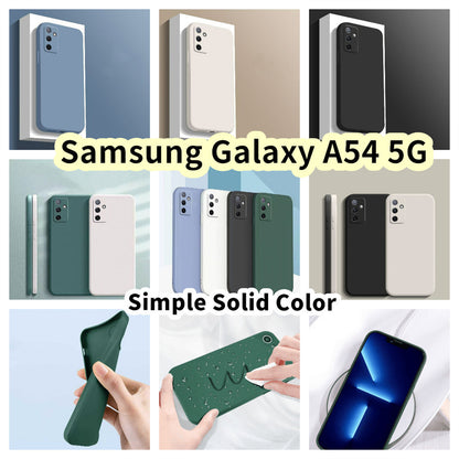 For Samsung Galaxy A54 5G Cover Drop and wear resistant Silicone Full Case Classic Simple Solid Color Phone Case Cover