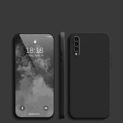 For Samsung Galaxy A50 Cover Drop and wear resistant Silicone Full Case Classic Simple Solid Color Phone Case Cover