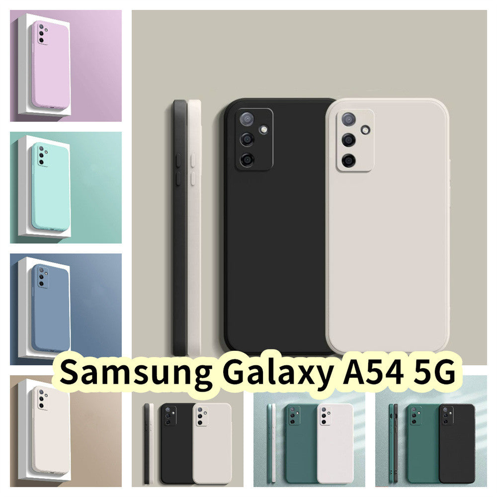 For Samsung Galaxy A54 5G Cover Drop and wear resistant Silicone Full Case Classic Simple Solid Color Phone Case Cover