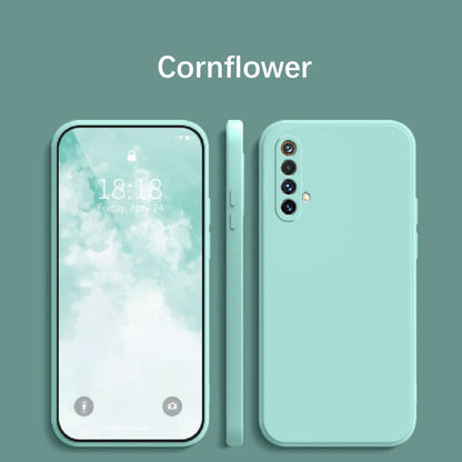 For Realme X50 Cover Drop and wear resistant Silicone Full Case Classic Simple Solid Color Phone Case Cover