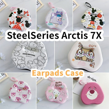 For SteelSeries Arctis 7X Headphone Case Cartoon Creative Patterns Headset Earpads Storage Bag Casing Box