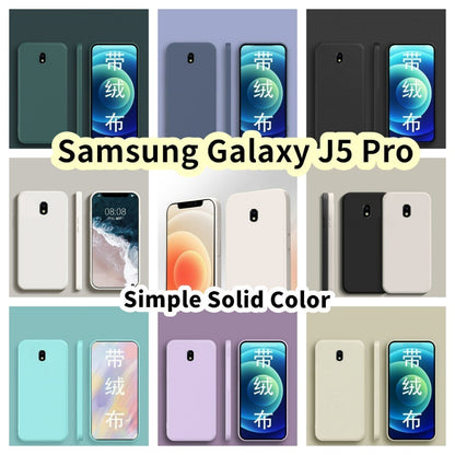 For Samsung Galaxy J5 Pro Cover Drop and wear resistant Silicone Full Case Classic Simple Solid Color Phone Case Cover