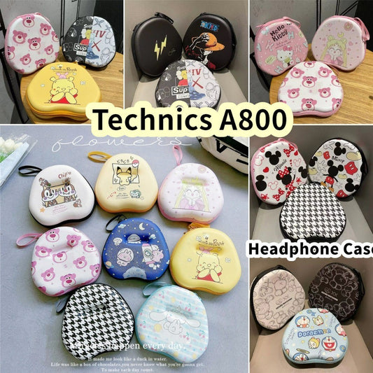 For Technics A800 Headphone Case Cartoon Creative Patterns Headset Earpads Storage Bag Casing Box