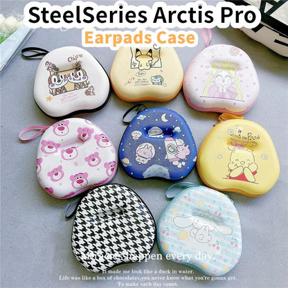 For SteelSeries Arctis Pro Headphone Case Cartoon Creative Patterns Headset Earpads Storage Bag Casing Box