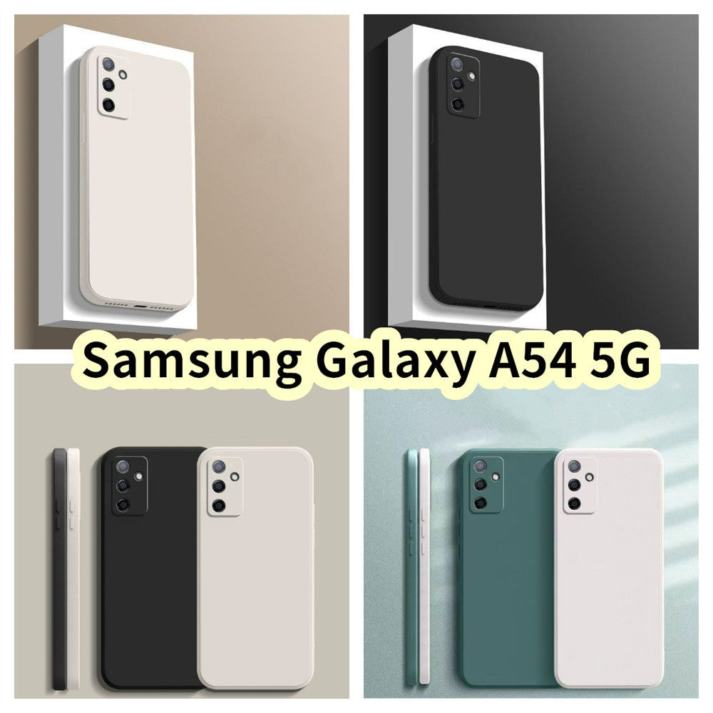 For Samsung Galaxy A54 5G Cover Drop and wear resistant Silicone Full Case Classic Simple Solid Color Phone Case Cover