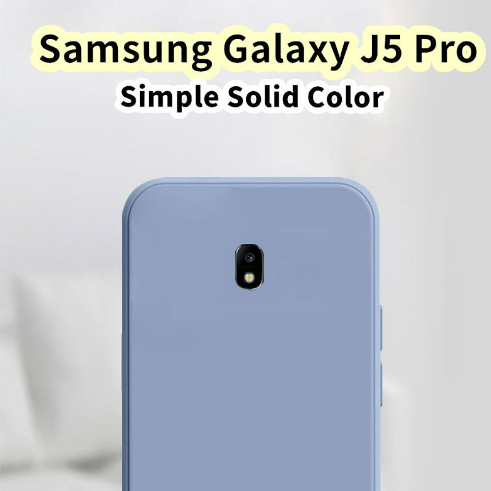 For Samsung Galaxy J5 Pro Cover Drop and wear resistant Silicone Full Case Classic Simple Solid Color Phone Case Cover