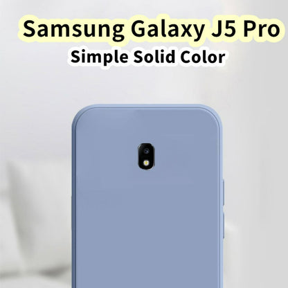 For Samsung Galaxy J5 Pro Cover Drop and wear resistant Silicone Full Case Classic Simple Solid Color Phone Case Cover