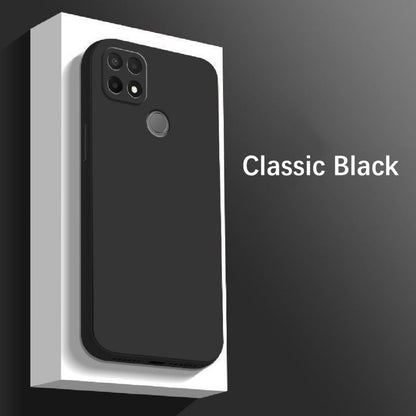 For Realme C12 Cover Drop and wear resistant Silicone Full Case Classic Simple Solid Color Phone Case Cover