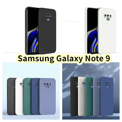 For Samsung Galaxy Note 9 Cover Drop and wear resistant Silicone Full Case Classic Simple Solid Color Phone Case Cover