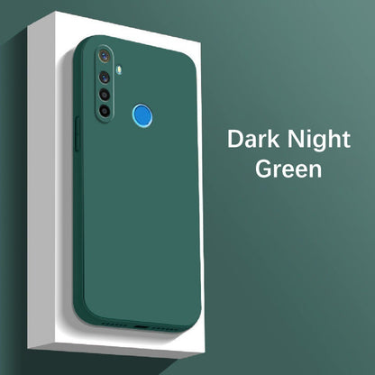 For Realme Q Cover Drop and wear resistant Silicone Full Case Classic Simple Solid Color Phone Case Cover