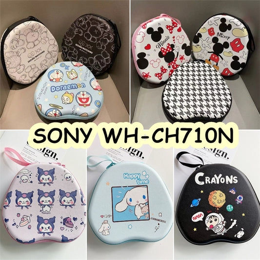 For SONY WH-CH710N Headphone Case Cartoon Creative Patterns Headset Earpads Storage Bag Casing Box