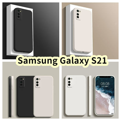 For Samsung Galaxy S21 Cover Drop and wear resistant Silicone Full Case Classic Simple Solid Color Phone Case Cover