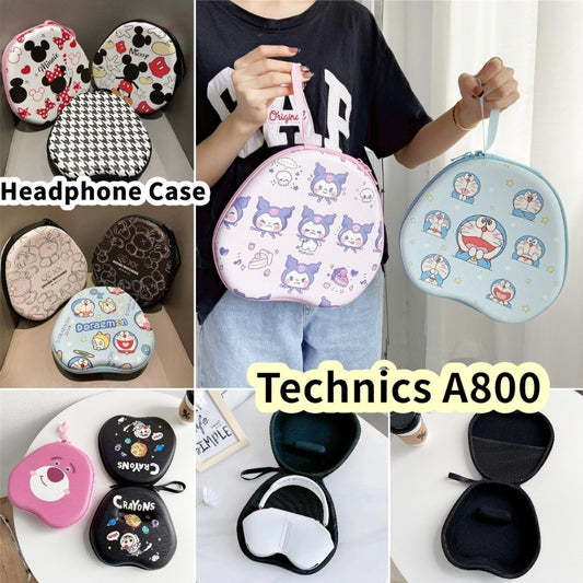 For Technics A800 Headphone Case Cartoon Creative Patterns Headset Earpads Storage Bag Casing Box