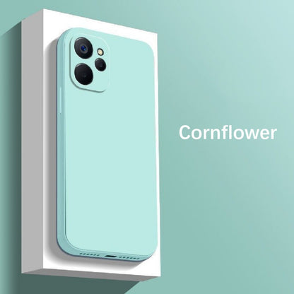 For Realme 9i 5G Cover Drop and wear resistant Silicone Full Case Classic Simple Solid Color Phone Case Cover