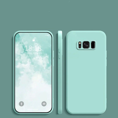 For Samsung Galaxy S8 Plus Cover Drop and wear resistant Silicone Full Case Classic Simple Solid Color Phone Case Cover