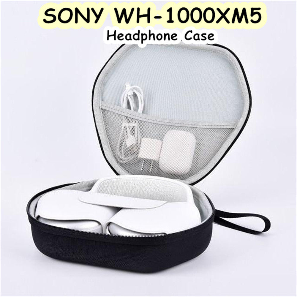 For SONY WH-1000XM5 Headphone Case Cartoon Creative Patterns Headset Earpads Storage Bag Casing Box