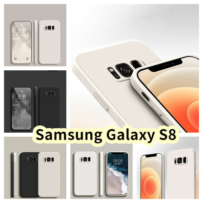 For Samsung Galaxy S8 Cover Drop and wear resistant Silicone Full Case Classic Simple Solid Color Phone Case Cover