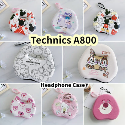 For Technics A800 Headphone Case Cartoon Creative Patterns Headset Earpads Storage Bag Casing Box