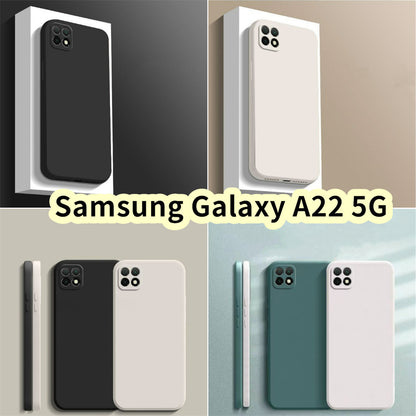 For Samsung Galaxy A22 5G Cover Drop and wear resistant Silicone Full Case Classic Simple Solid Color Phone Case Cover