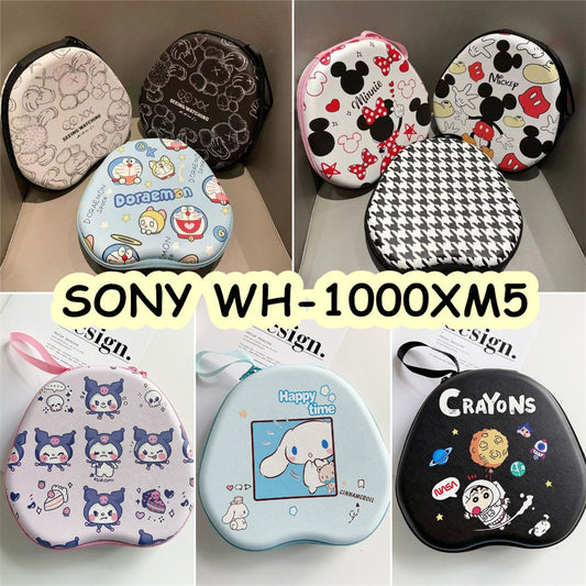 For SONY WH-1000XM5 Headphone Case Cartoon Creative Patterns Headset Earpads Storage Bag Casing Box