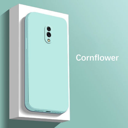 For Realme X Cover Drop and wear resistant Silicone Full Case Classic Simple Solid Color Phone Case Cover