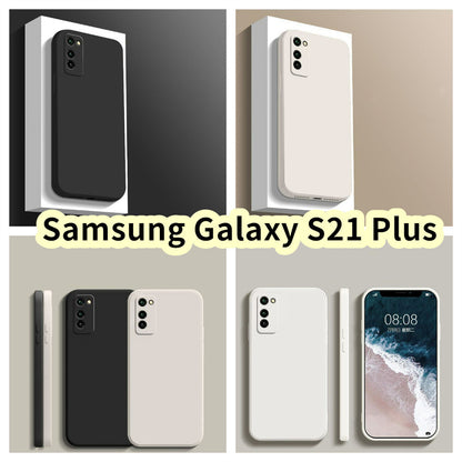 For Samsung Galaxy S21 Plus Cover Drop and wear resistant Silicone Full Case Classic Simple Solid Color Phone Case Cover