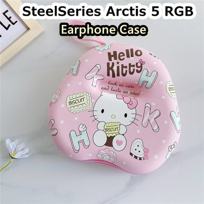 For SteelSeries Arctis 5 RGB Headphone Case Cartoon Creative Patterns Headset Earpads Storage Bag Casing Box