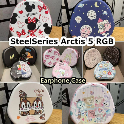 For SteelSeries Arctis 5 RGB Headphone Case Cartoon Creative Patterns Headset Earpads Storage Bag Casing Box