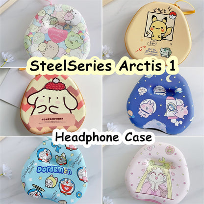 For SteelSeries Arctis 1 Headphone Case Cartoon Creative Patterns Headset Earpads Storage Bag Casing Box
