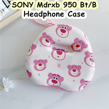 For SONY Mdrxb 950 Bt/B Headphone Case Cartoon Creative Patterns Headset Earpads Storage Bag Casing Box