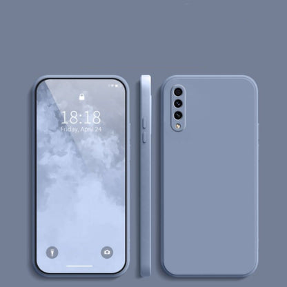 For Samsung Galaxy A50 Cover Drop and wear resistant Silicone Full Case Classic Simple Solid Color Phone Case Cover