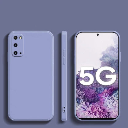 For Samsung Galaxy Note 20 Cover Drop and wear resistant Silicone Full Case Classic Simple Solid Color Phone Case Cover