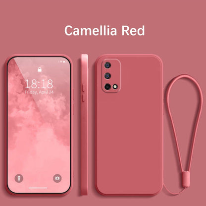 For Realme Q2 Cover Drop and wear resistant Silicone Full Case Classic Simple Solid Color Phone Case Cover