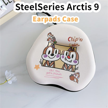 For SteelSeries Arctis 9 Headphone Case Cartoon Creative Patterns Headset Earpads Storage Bag Casing Box