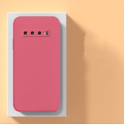 For Samsung Galaxy S10 Plus Cover Drop and wear resistant Silicone Full Case Classic Simple Solid Color Phone Case Cover