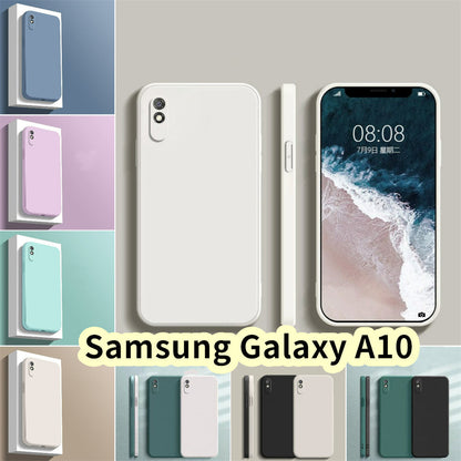 For Samsung Galaxy A10 Cover Drop and wear resistant Silicone Full Case Classic Simple Solid Color Phone Case Cover