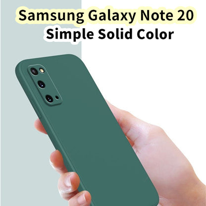 For Samsung Galaxy Note 20 Cover Drop and wear resistant Silicone Full Case Classic Simple Solid Color Phone Case Cover