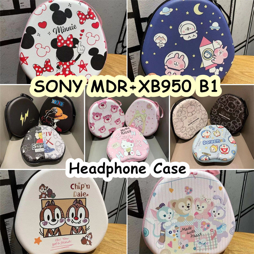For SONY MDR-XB950 B1 Headphone Case Cartoon Creative Patterns Headset Earpads Storage Bag Casing Box
