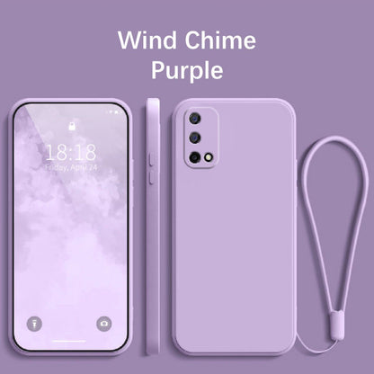 For Realme V5 Cover Drop and wear resistant Silicone Full Case Classic Simple Solid Color Phone Case Cover