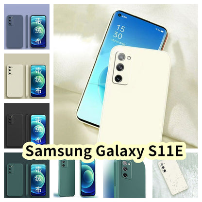 For Samsung Galaxy S11E Cover Drop and wear resistant Silicone Full Case Classic Simple Solid Color Phone Case Cover