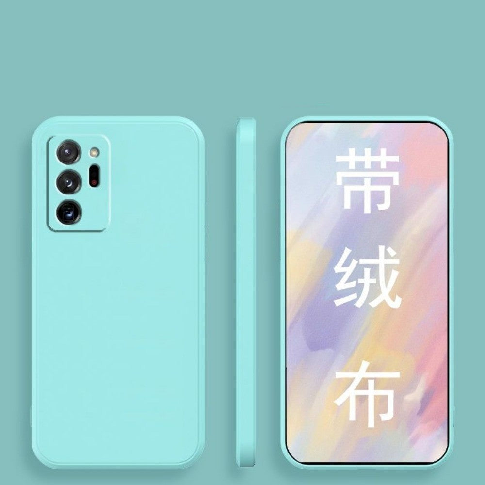 For Samsung Galaxy Note 20 Ultra Cover Drop and wear resistant Silicone Full Case Classic Simple Solid Color Phone Case Cover