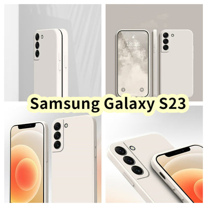 For Samsung Galaxy S23 Cover Drop and wear resistant Silicone Full Case Classic Simple Solid Color Phone Case Cover
