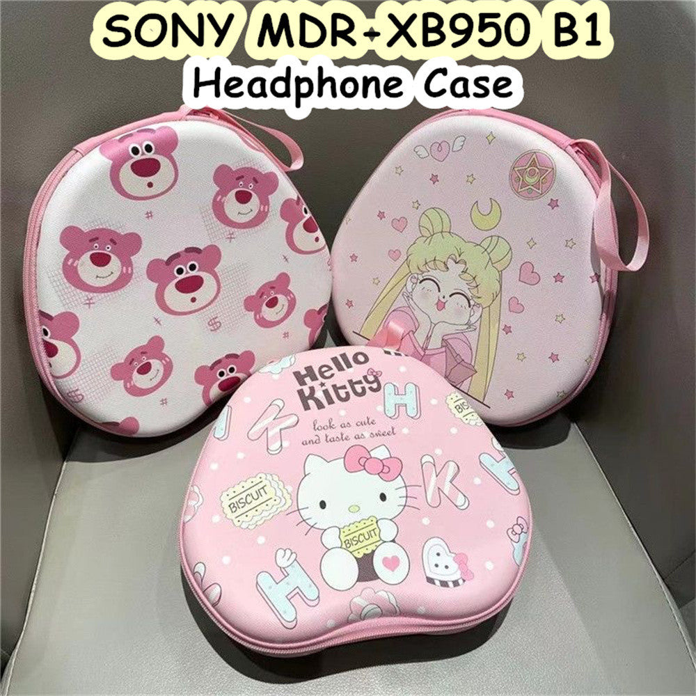 For SONY MDR-XB950 B1 Headphone Case Cartoon Creative Patterns Headset Earpads Storage Bag Casing Box
