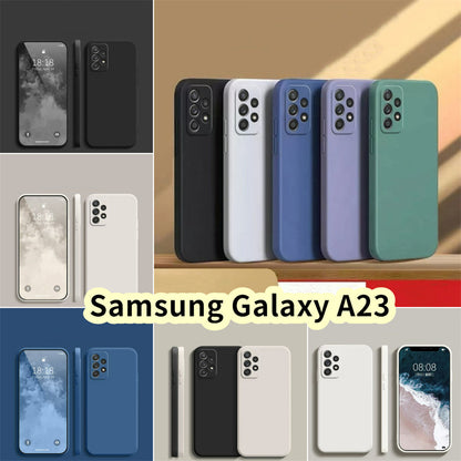 For Samsung Galaxy A23 Cover Drop and wear resistant Silicone Full Case Classic Simple Solid Color Phone Case Cover